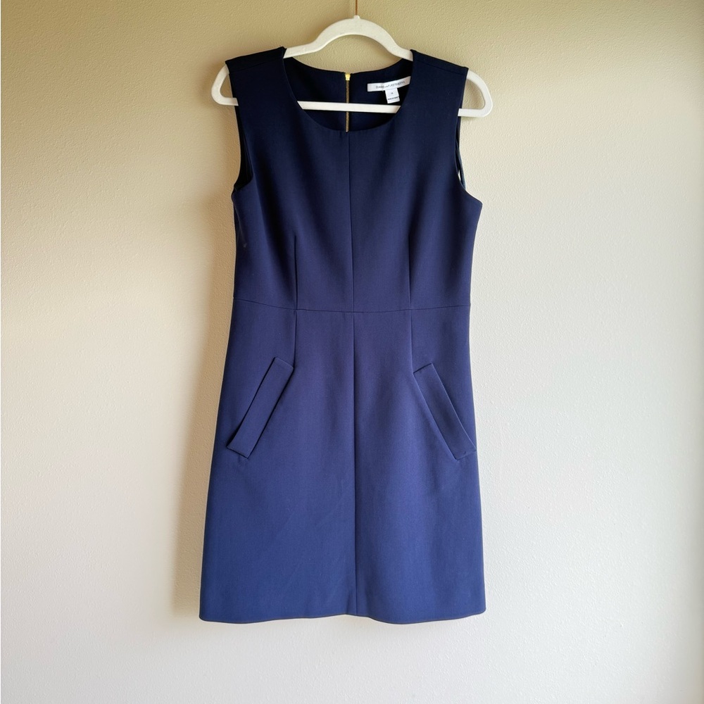 Diane Von Furstenberg Navy Mini Dress